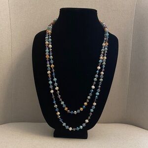 Long Multicolor Beaded Necklace